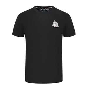 Aquascutum "1851 AQ" Logo Schwarzes T-Shirt