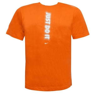 Nike Mens machen es einfach T-Shirt Casual Graphic Top Orange 171925 843 klein