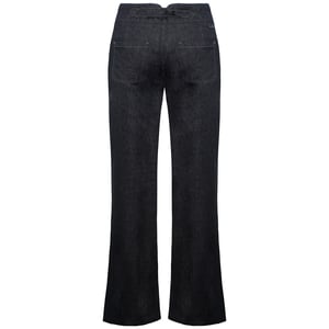 Timberland Breite Bein entspannt Chambray Marineblau Womens Leinenhosen A0597 440
