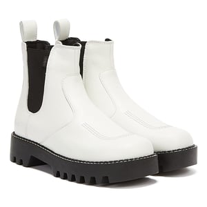Kickers Kizziie Chelz Damen Weiß Stiefel