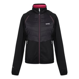Regatta - "Steren II" Hybridjacke für Damen (Schwarz/Flamingo-Rosa)