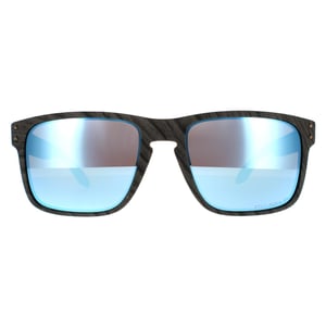 Oakley Rectangle Mens Woodgrain Prizm Deep Water polarisierte Sonnenbrille