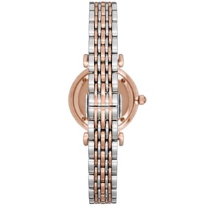 Emporio Armani AR11223 Rosa Zifferblatt zwei Töne Damenuhr
