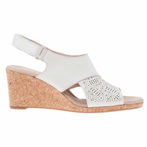 Clarks Lafley Joy Womens Weiße Keile
