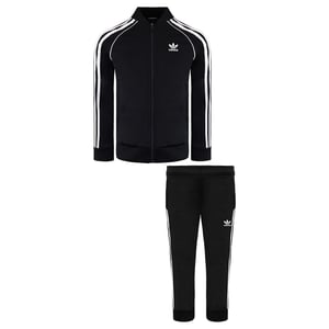 Adidas Kids Schwarz/Weiß -Trainingsanzug