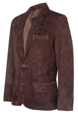 Blazer, Wildlederjacke, weicher italienischer Ledermantel
