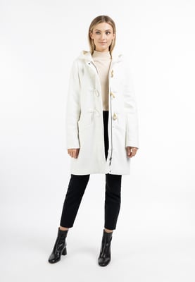 Dreimaster Dufflecoat aus Wollgemisch Damen Wollweiss