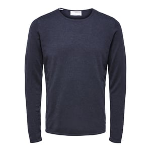 Rocks Knit Crew Neck Dark Sapphire von Selected in der farbe Blau und in größe XL.