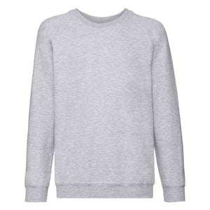 Fruit of the Loom - "Classic" Sweatshirt für Kinder Raglanärmel (Grau meliert)