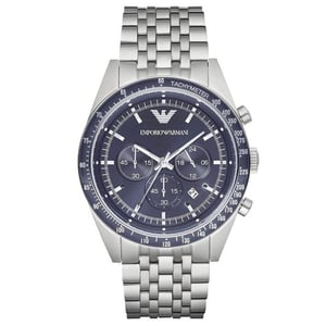 Emporio Armani AR6072 Chronograph Blaues Zifferblatt Herrenuhr
