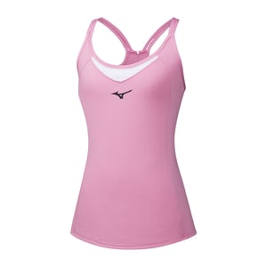 Mizuno Drylite Womens Pink/Weiß -Tanktoper