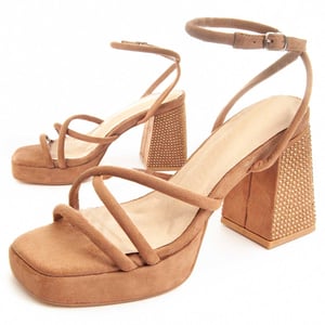 Montevita Heel Sandale Festsand in Braun