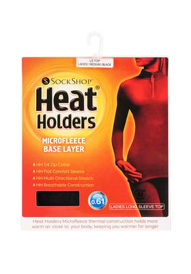 Heat Holders - Damen 1/4 Zip Thermo-Mikrofleece Langarmoberteil