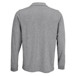 SOLS - Poloshirt für Herren/Damen Unisex Langärmlig (Grau meliert)