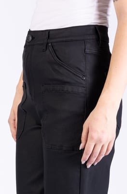 Baggy Damenhose Schwarz Wide Leg