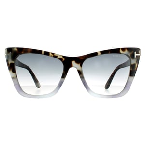 Tom Ford Cat Eye Damen farbig Havanna Grau Gradient