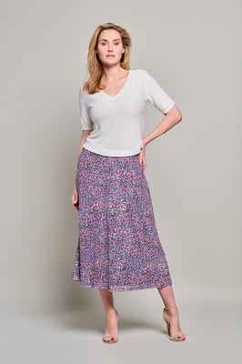 Rock mit Montreal-Print Multi