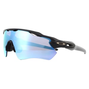 Oakley Wrap Mens Matte Black Prizm Eau profonde Polaris