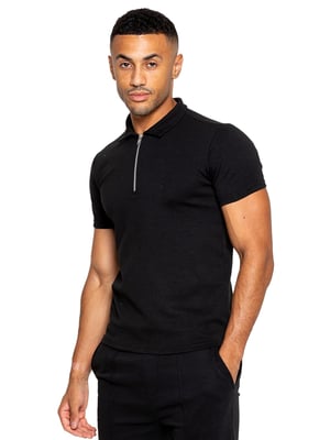 Enzo | Herren Zip Up Polo Shirt