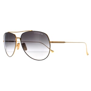 Dita Aviator Unisex Schwarz Gelb Gold Dunkelgrau bis Klar Gradient Flight 004