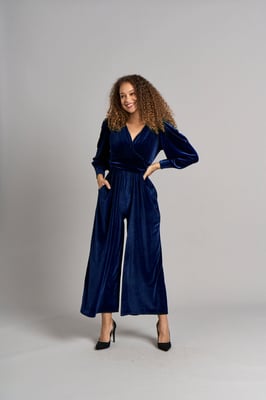 Ava Samt-Overall - Blau