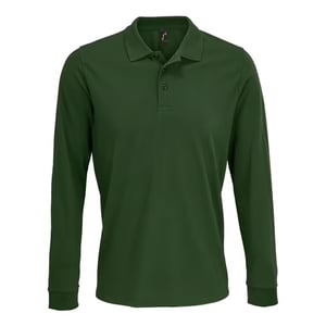 SOLS - Poloshirt für Herren/Damen Unisex Langärmlig (Flaschengrün)
