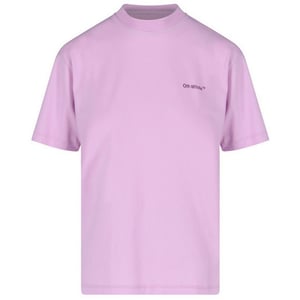 Off-White Diag Logo Regular Fit Lila T-Shirt