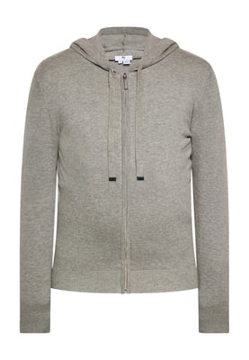 Mo Kapuzenjacke Herren grau melange