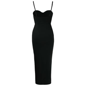Puma x Rihanna Fenty Front Ruched Cut Out Black Womens Dress 577296 01