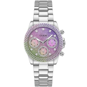 Guess GW0483L1 Sol Regenbogen Glitter Zifferblatt Damenuhr