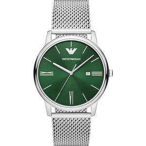 Emporio Armani Minimalist Silber Herren Armbanduhr AR11578