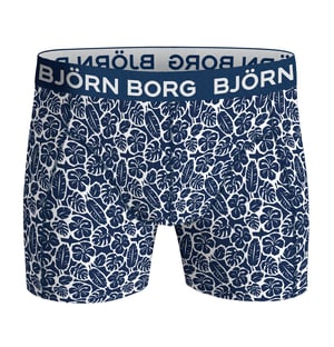 Björn Borg - 3 Paar Herren Cotton Rich Comfort Stretch Fit Boxershorts - Blau Mix