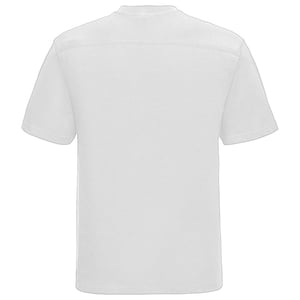 Russell Europe Herren T-Shirt mit kurzen Ärmeln aus Baumwolle (Weiß)