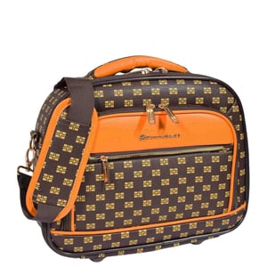 Braune Kosmetiktasche