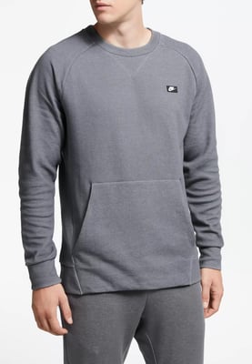 Nike Sportswear Optic Herren-Fleece-Crew-Trainingsanzug in Grau