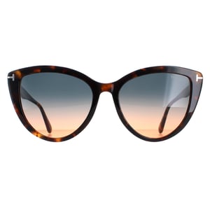 Tom Ford Sonnenbrille FT0915 Isabella 55P farbig Havanna Grün Verlauf