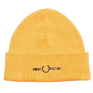 Fred Perry Graphic Logo Golden Hour Gelbe Mütze