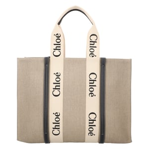 Chloé Große Woody Tragetasche Schwarz