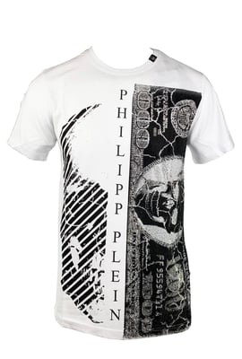 Philipp Plein MTK1448 �Money� 01 Weisses T-Shirt