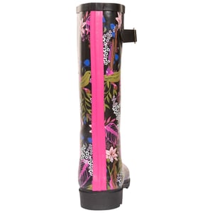 Trespass Womens/Ladies Elena Floral Gummistiefel (Black/Green Print)