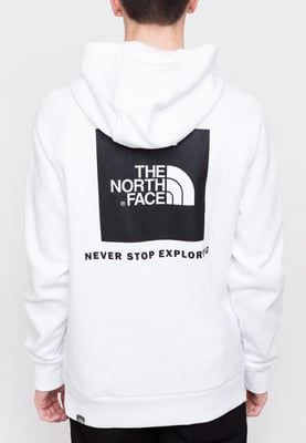 The North Face Mens Reglan Red Box Hoodie in weiß
