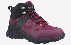 Cotswold Horton Maschen Damen Burgund Wanderstiefel