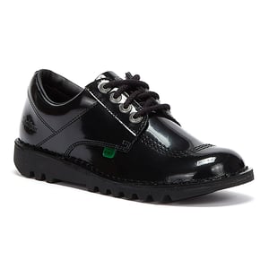 Damen Kickers Kick Lo Lackschuhe - (Schwarz)