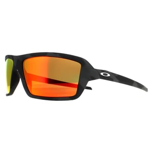 Oakley Wrap Mens schwarz Camo Prizm Ruby Kabel