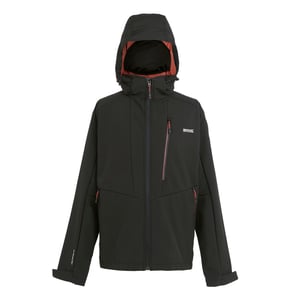Regatta - "Hewitts X" Softshelljacke für Herren (Schwarz/Ockerbraun)