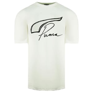 Puma x Rhugi Kurzarm Crew Crew Hals weiße Herren T-Shirt 589066 02