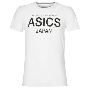 ASICS Logo Mens White T-Shirt