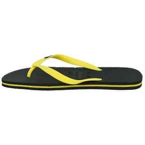 Philipp Plein Marke Logo Schwarz Gelb Flip Flops