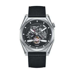 Montre automatique Heritor Amadeus semi-squelette avec bracelet en cuir