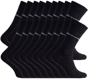 Business-Socken 18 Paar in Schwarz